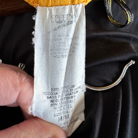 Speedo Men's Bright Yellow/Orange Swim Trunks - Picture 6 of 6